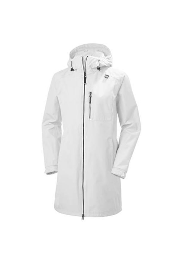 Kurtka uniwersalna damska Helly Hansen Belfast. Typ kołnierza: kaptur. Kolor: biały. Materiał: syntetyk. Długość: długie