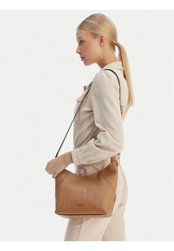 Furla Torebka Lara S WB01958 HSF000 BG YU500 1007 Brązowy. Kolor: brązowy. Materiał: skórzane