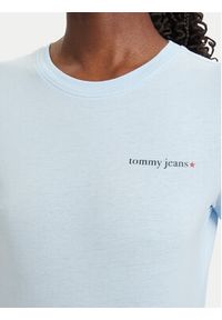 Tommy Jeans T-Shirt Ess Logo DW0DW23479 Niebieski jasny Slim Fit. Kolor: niebieski. Materiał: bawełna #5