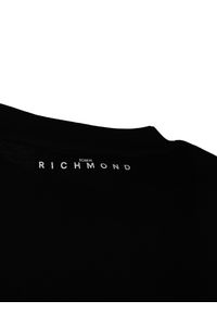 John Richmond T-shirt | HMP25016TS | Mężczyzna | Czarny. Okazja: na co dzień. Kolor: czarny. Materiał: bawełna. Wzór: nadruk. Styl: elegancki, casual #5