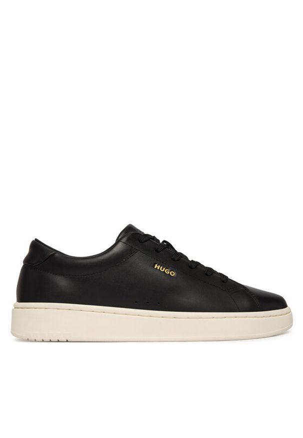 Hugo - HUGO Sneakersy Neston 50563554 Czarny. Kolor: czarny. Materiał: skóra