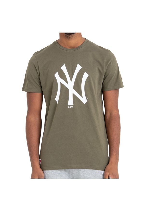 Koszulka New Era New York Yankees logo. Kolor: zielony, biały, wielokolorowy