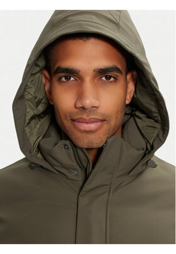 TOMMY HILFIGER - Tommy Hilfiger Parka MW0MW37369 Zielony Regular Fit. Kolor: zielony. Materiał: syntetyk