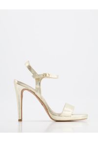 Venezia - ZŁOTE SANDAŁY 1556 NAPPA ORO. Kolor: złoty. Materiał: skóra, syntetyk. Obcas: na obcasie. Wysokość obcasa: średni #1
