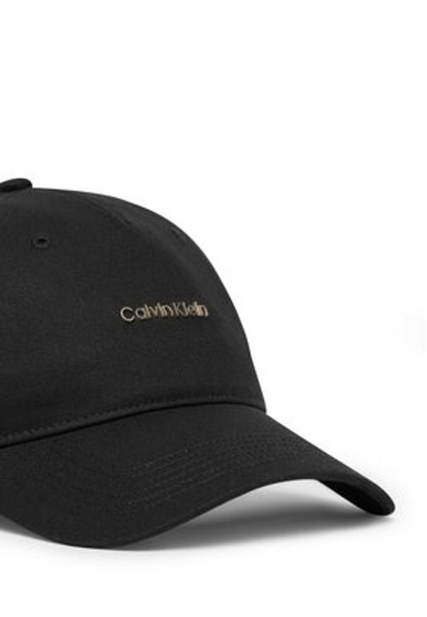 Calvin Klein Czapka z daszkiem Cotton Twill W/ Hw Cap LV04F5072G Czarny. Kolor: czarny. Materiał: bawełna
