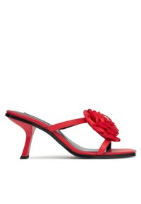 Karl Lagerfeld - KARL LAGERFELD Klapki Karmel KL33624 Czerwony. Kolor: czerwony. Materiał: skóra