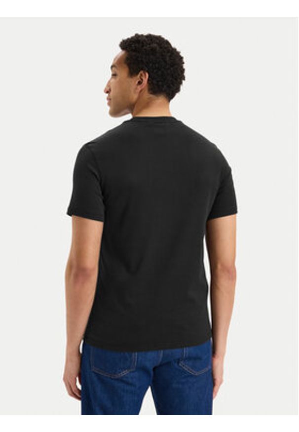 Calvin Klein T-Shirt LV04LG222G Czarny Slim Fit. Kolor: czarny. Materiał: bawełna