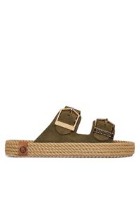 Bohonomad Espadryle Sydney SYD.12-00011 Khaki. Kolor: brązowy. Materiał: skóra