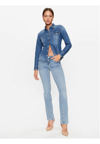 Guess Koszula jeansowa W3YH05 D3YR5 Niebieski Slim Fit. Kolor: niebieski. Materiał: jeans, bawełna
