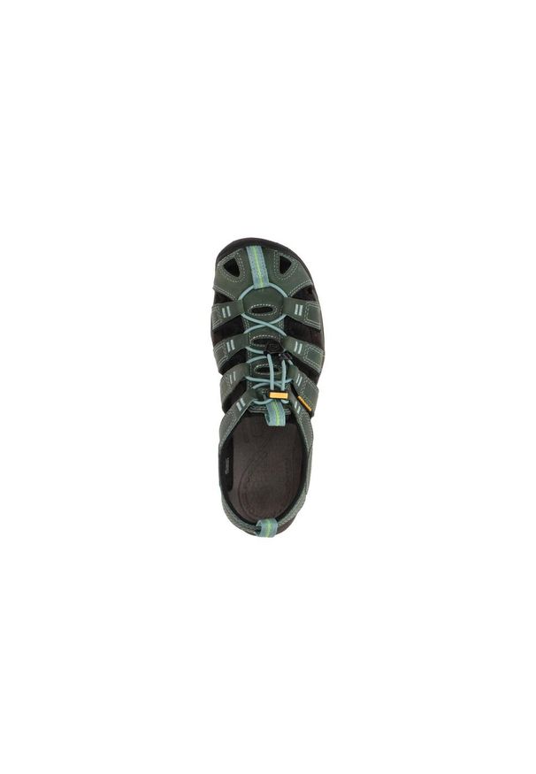 keen - Buty do chodzenia damskie Keen Clearwater Leather Cnx. Zapięcie: rzepy. Kolor: niebieski, wielokolorowy, żółty. Materiał: syntetyk, tkanina, skóra, materiał. Sport: turystyka piesza