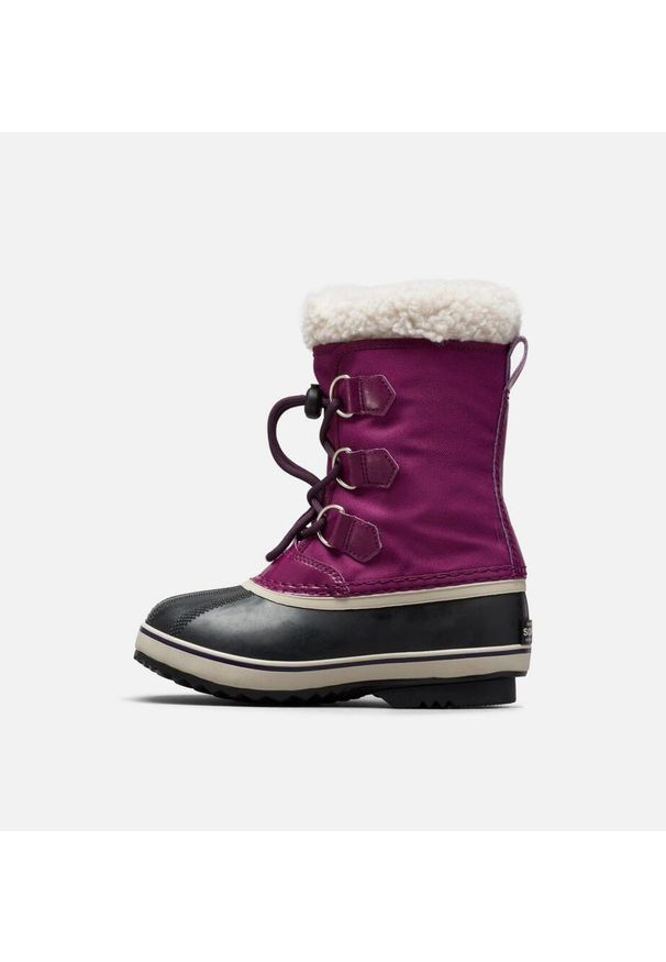sorel - Śniegowce juniorskie Sorel Yoot Pac Nylon Wp. Kolor: wielokolorowy, czarny, fioletowy. Materiał: nylon