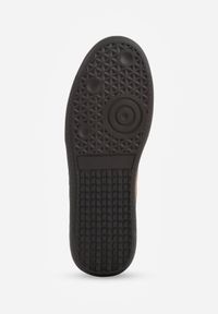 Born2be - Brązowe Sneakersy Retro Tenisówki z Zamszu Naturalnego ze Skórzaną Wkładką Celarge. Okazja: na co dzień. Kolor: brązowy. Materiał: skóra, zamsz. Szerokość cholewki: normalna #3