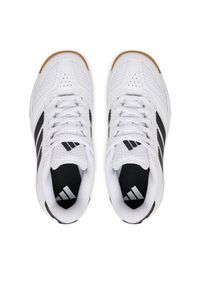 Adidas - adidas Buty halowe Ligra 8 Indoor Shoes Kids IH8244 Biały. Kolor: biały. Materiał: materiał #4