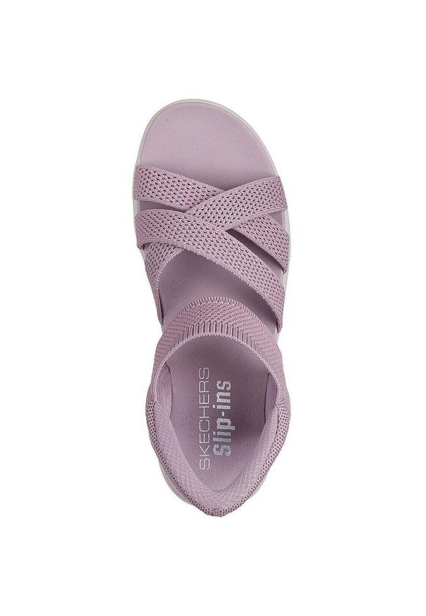 skechers - Sandały Skechers Arya - Cooling Off, Kobiety. Kolor: fioletowy. Materiał: materiał