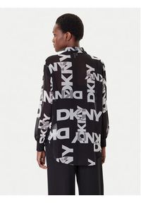 DKNY Koszula P4RA6FXZ Czarny Regular Fit. Kolor: czarny. Materiał: syntetyk #4