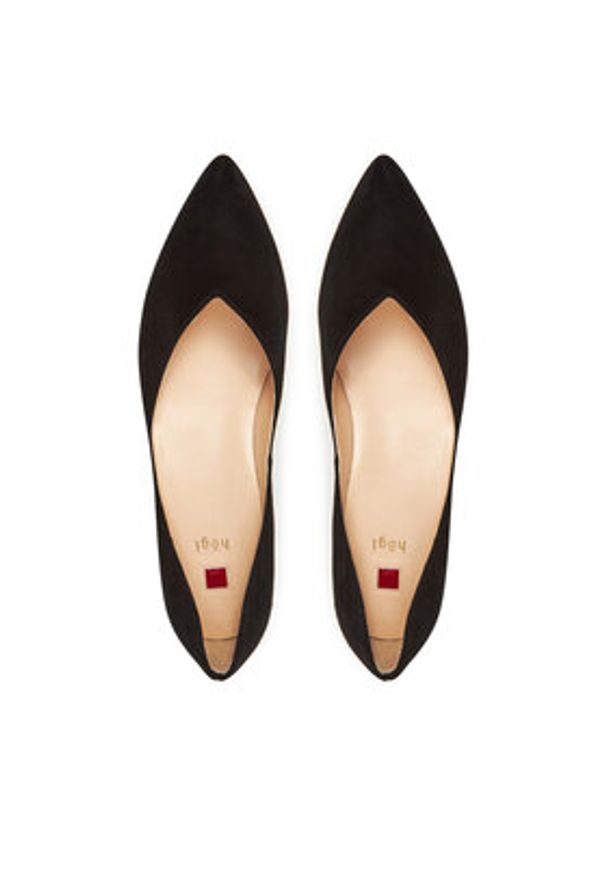 HÖGL Baleriny Basic 0-170012 Czarny. Kolor: czarny. Materiał: skóra, zamsz