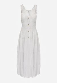 Renee - Biała Sukienka Kilroy. Kolor: biały. Długość rękawa: bez rękawów. Sezon: lato. Typ sukienki: rozkloszowane. Styl: boho. Długość: maxi #2