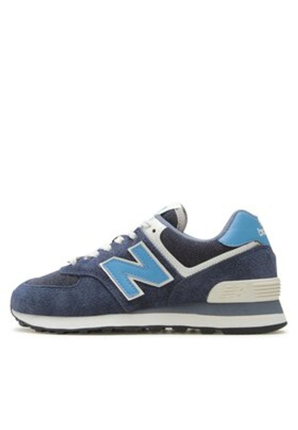 New Balance Sneakersy U574EZ2 Granatowy. Kolor: niebieski. Materiał: skóra, zamsz. Model: New Balance 574
