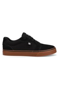 DC Shoes - Skórzane buty dla Mężczyzn ANVIL Czarny. Kolor: brązowy, zielony, wielokolorowy. Materiał: syntetyk, skóra, materiał. Szerokość cholewki: normalna