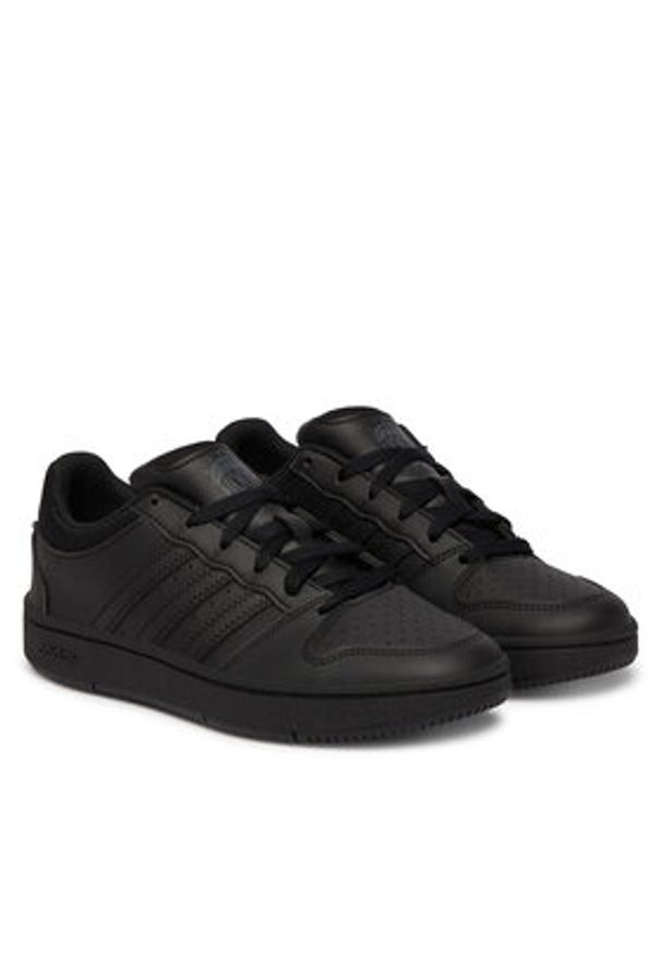 Adidas - adidas Sneakersy Hoops Classic J KH8914 Czarny. Kolor: czarny. Materiał: skóra