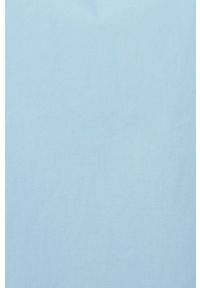 Vero Moda sukienka bawełniana mini rozkloszowana. Kolor: niebieski. Materiał: bawełna. Długość rękawa: krótki rękaw. Typ sukienki: rozkloszowane. Długość: mini #3