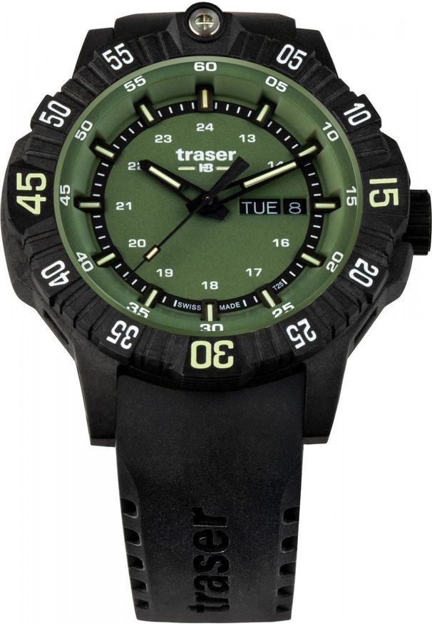 Zegarek Traser Zegarek męski Traser TS-110727 czarny. Kolor: czarny