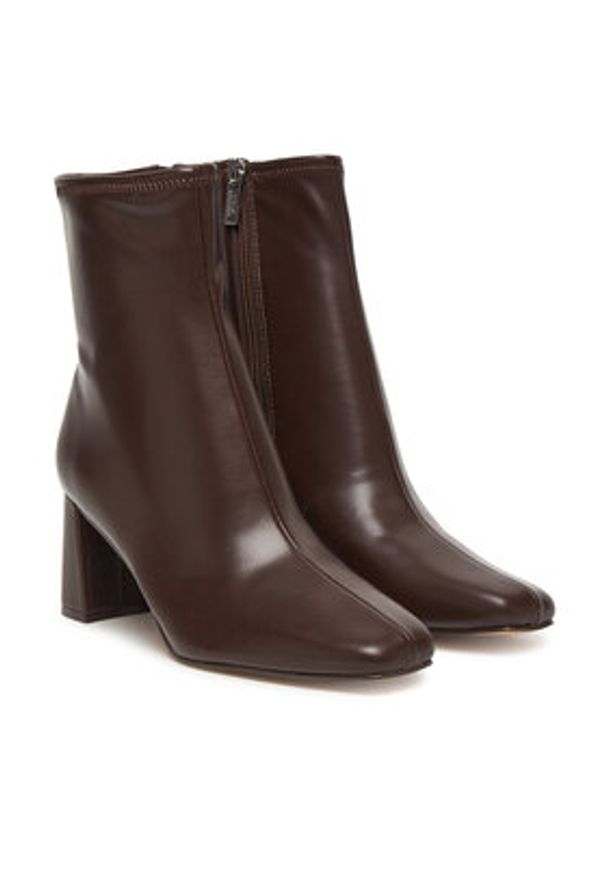 Steve Madden Botki Hurst SM11003498 Brązowy. Kolor: brązowy. Materiał: skóra