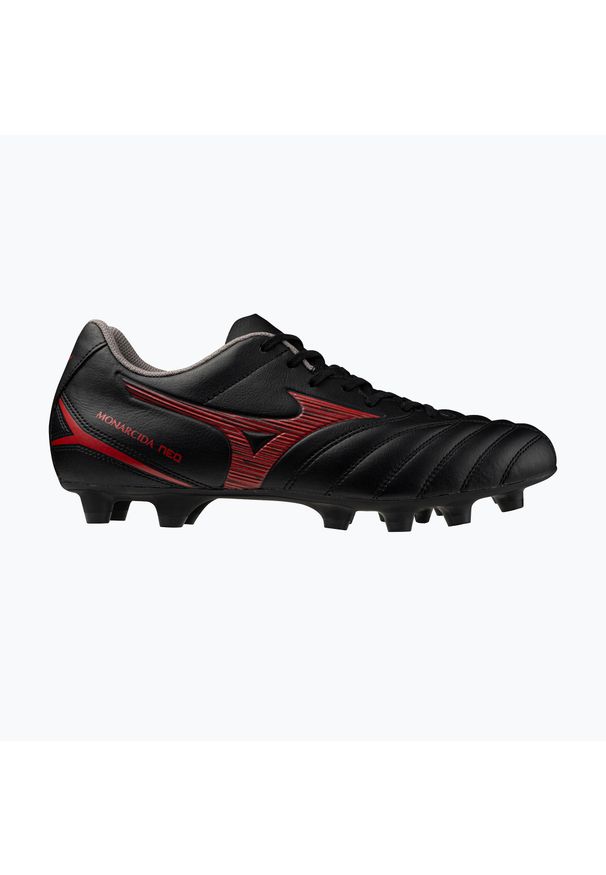 Buty piłkarskie Mizuno Monarcida Neo III Select Md black/morelia 40th red. Kolor: czarny. Sport: piłka nożna