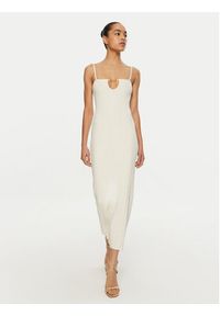 JACQUEMUS Sukienka dzianinowa 24E241KN358-2355 Biały Regular Fit. Kolor: biały. Materiał: wiskoza #5