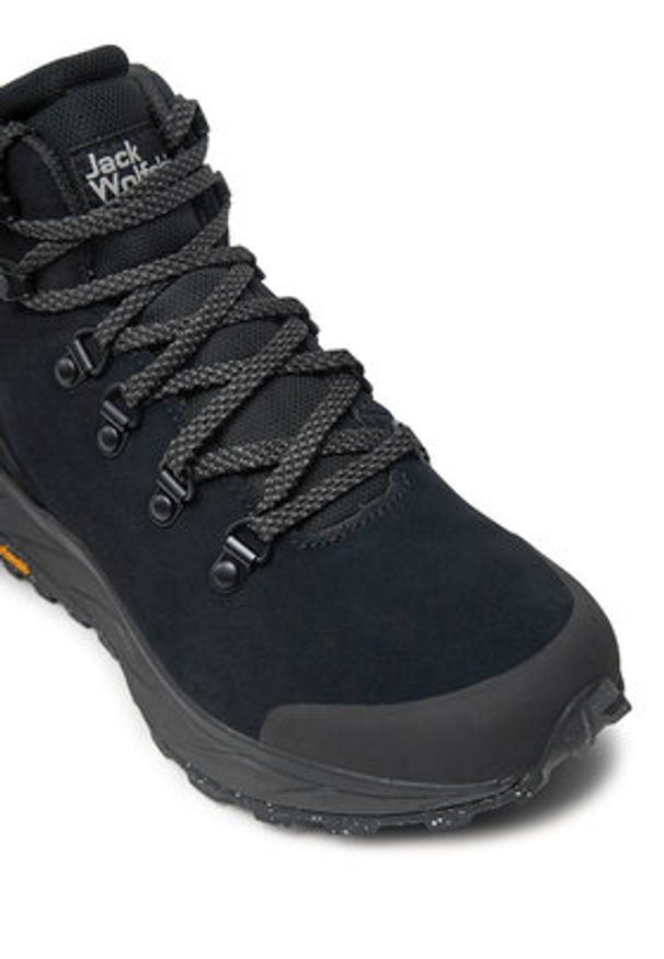 Jack Wolfskin Trekkingi Terraventure Urban Mid W 4053571 Czarny. Kolor: czarny. Materiał: zamsz, skóra