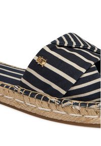 TOMMY HILFIGER - Tommy Hilfiger Klapki Canvas FW0FW09140 Granatowy. Kolor: niebieski. Materiał: materiał #6