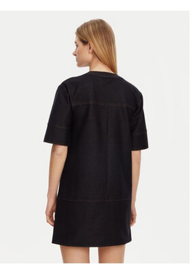 Max Mara Leisure Sukienka jeansowa 2516621017650 Granatowy Regular Fit. Kolor: niebieski. Materiał: syntetyk, bawełna