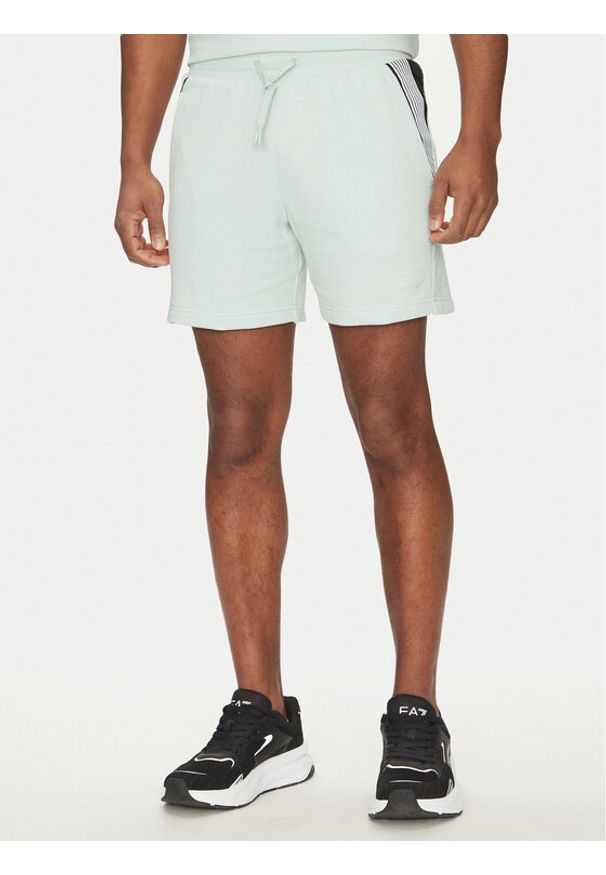 EA7 Emporio Armani Szorty materiałowe 7M000269 AF12451 U9060 Niebieski Regular Fit. Kolor: niebieski. Materiał: bawełna