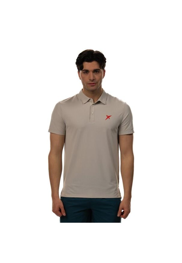 DROP SHOT - Polo Drop Shot Egan. Typ kołnierza: polo. Kolor: beżowy