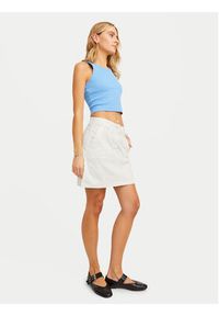 JJXX Spódnica mini Kendal 12266762 Écru Regular Fit. Materiał: bawełna