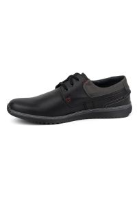 Olivier Buty Męskie Skórzane Casual Model 308GT czarne. Okazja: na co dzień. Kolor: czarny. Materiał: skóra. Styl: casual #5