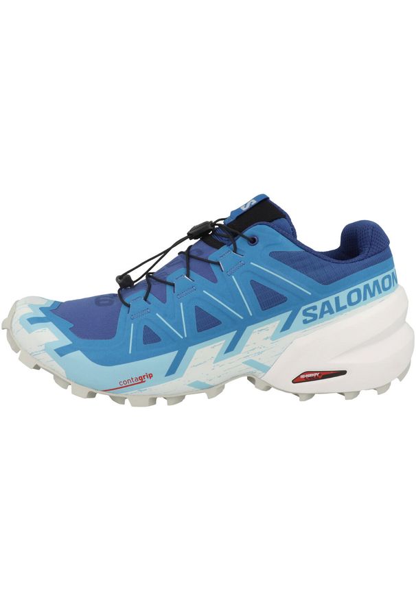 salomon - Buty do biegania męskie Salomon Speedcross 6. Zapięcie: sznurówki. Kolor: niebieski. Materiał: guma, syntetyk, tkanina, materiał. Szerokość cholewki: normalna. Model: Salomon Speedcross. Sport: bieganie