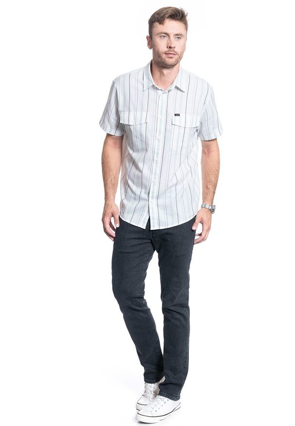 Lee - KOSZULA MĘSKA LEE SS CHETOPA SHIRT STERLING BLUE L66ATINZ 112116310