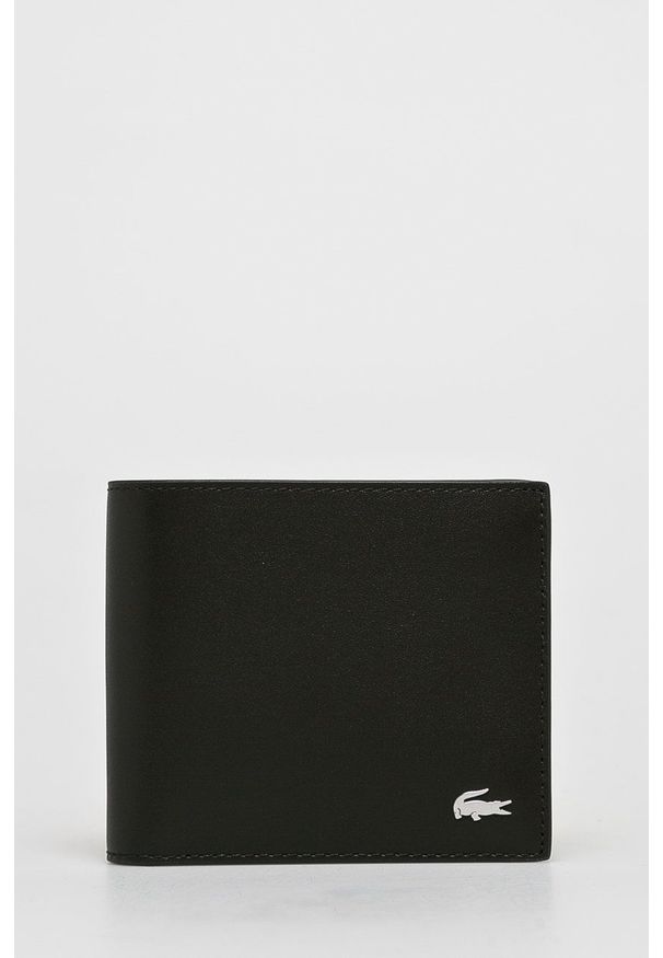 Lacoste - Portfel skórzany. Kolor: brązowy. Materiał: skóra