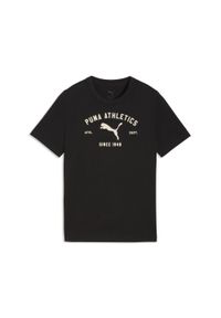 Puma - Młodzieżowa koszulka PUMA Class z grafiką PUMA. Kolor: czarny. Sport: joga i pilates #1