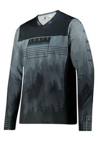LEATT - Koszulka rowerowa MTB męska Leatt 4.0 Gravity Black z długim rękawem. Kolor: czarny. Materiał: jersey. Długość rękawa: długi rękaw. Długość: długie