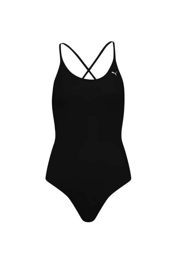 Kostium kąpielowy damski Puma Swim V-Neck. Kolor: czarny