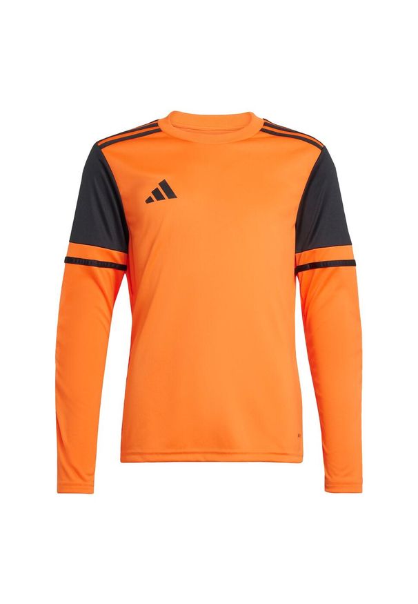 Adidas - Koszulka Squadra 25 Goalkeeper Long Sleeve Kids. Kolor: wielokolorowy, pomarańczowy, czarny. Materiał: materiał. Długość rękawa: długi rękaw. Sport: piłka nożna