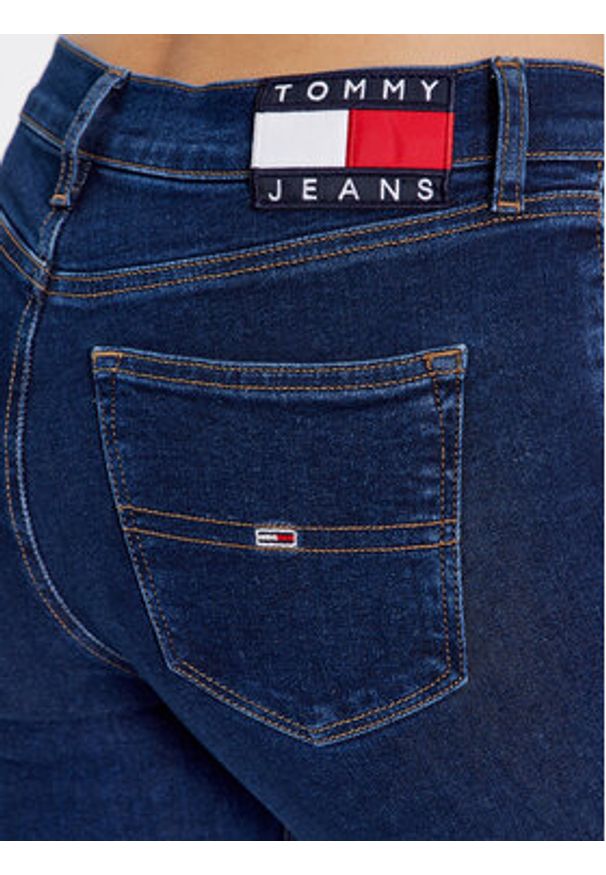 Tommy Jeans Jeansy Nora DW0DW16008 Granatowy Skinny Fit. Kolor: niebieski