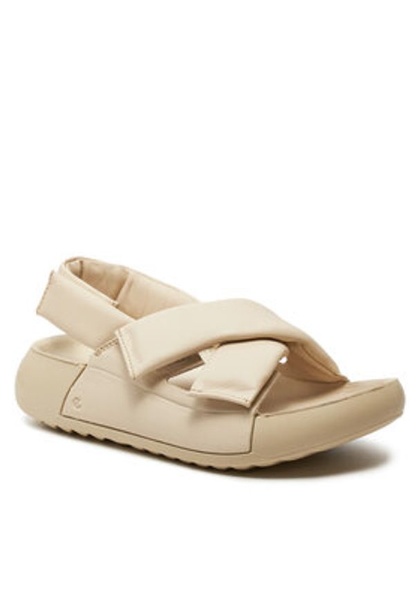 ecco - ECCO Sandały Cozmo Pf W 20665301378 Beżowy. Kolor: beżowy. Materiał: skóra