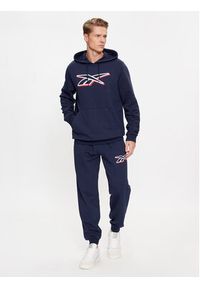 Reebok Spodnie dresowe Identity IN1685 Granatowy Regular Fit. Kolor: niebieski. Materiał: bawełna, syntetyk #3