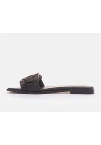 Marco Shoes Klapki Avilla czarne. Kolor: czarny. Materiał: skóra. Styl: klasyczny, elegancki #2