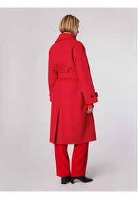 Simple Płaszcz przejściowy PLD502-04 Czerwony Relaxed Fit. Kolor: czerwony. Materiał: syntetyk #2