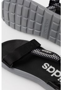 Adidas - adidas sandały Comfort GV8243 damskie kolor czarny. Zapięcie: rzepy. Kolor: czarny. Materiał: materiał. Obcas: na obcasie. Wysokość obcasa: niski #4