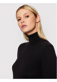 United Colors of Benetton - United Colors Of Benetton Golf 1002D2348 Czarny Regular Fit. Typ kołnierza: golf. Kolor: czarny. Materiał: wełna #4